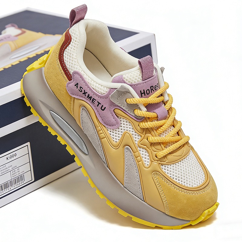 Women'S Yellow Fashion Sneakers - 2026 봄 여름 패션 스니커즈 여성