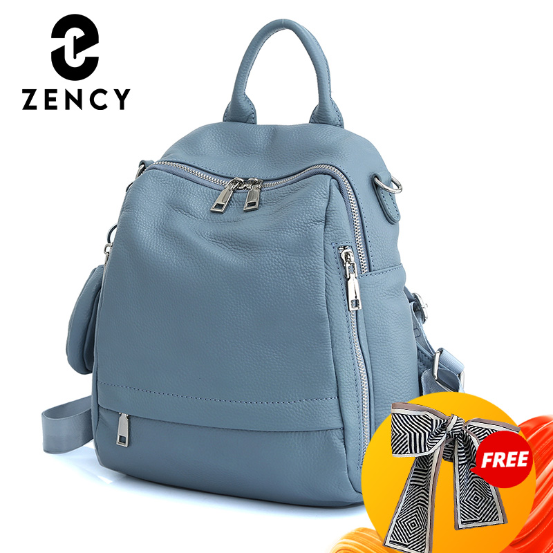 Women'S Fashion Backpack - Zency 여성용 정품 가죽 백팩 고품질