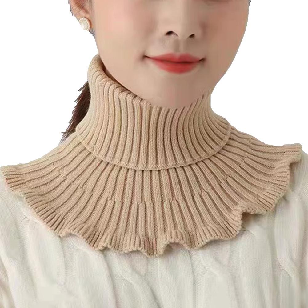 Turtleneck Bodysuit - 여성용 따뜻한 니트 칼라 스카프, 터틀넥