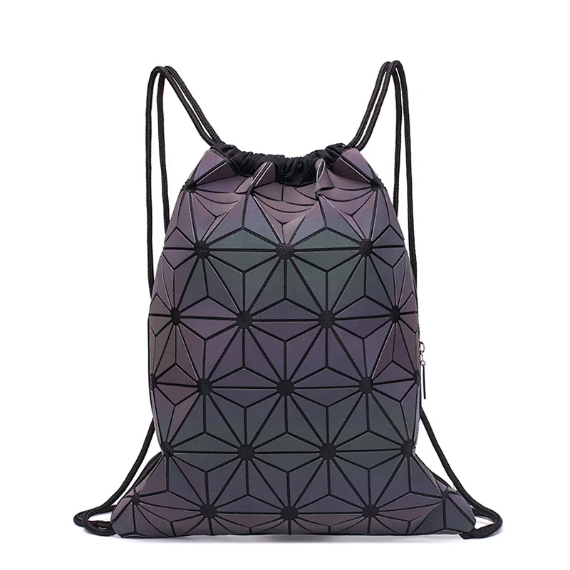 Women'S Fashion Backpack - 여성용 드로스트링 백팩, 홀로그램 백팩, 10