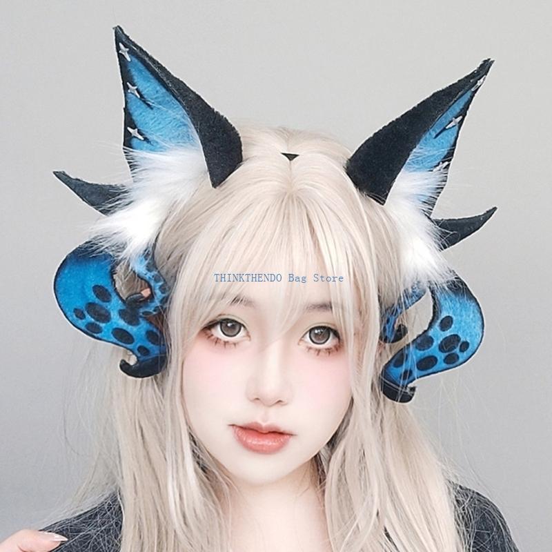Women Fashion Fun - 340D Cthulhu 악마 코스프레 귀 머리