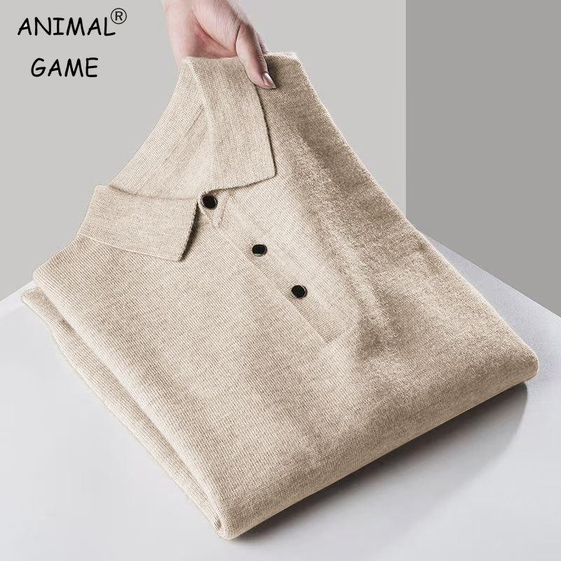 Ribbed Knit Sweater - 남성용 쿼터 지퍼 스웨터 긴팔 버튼다운
