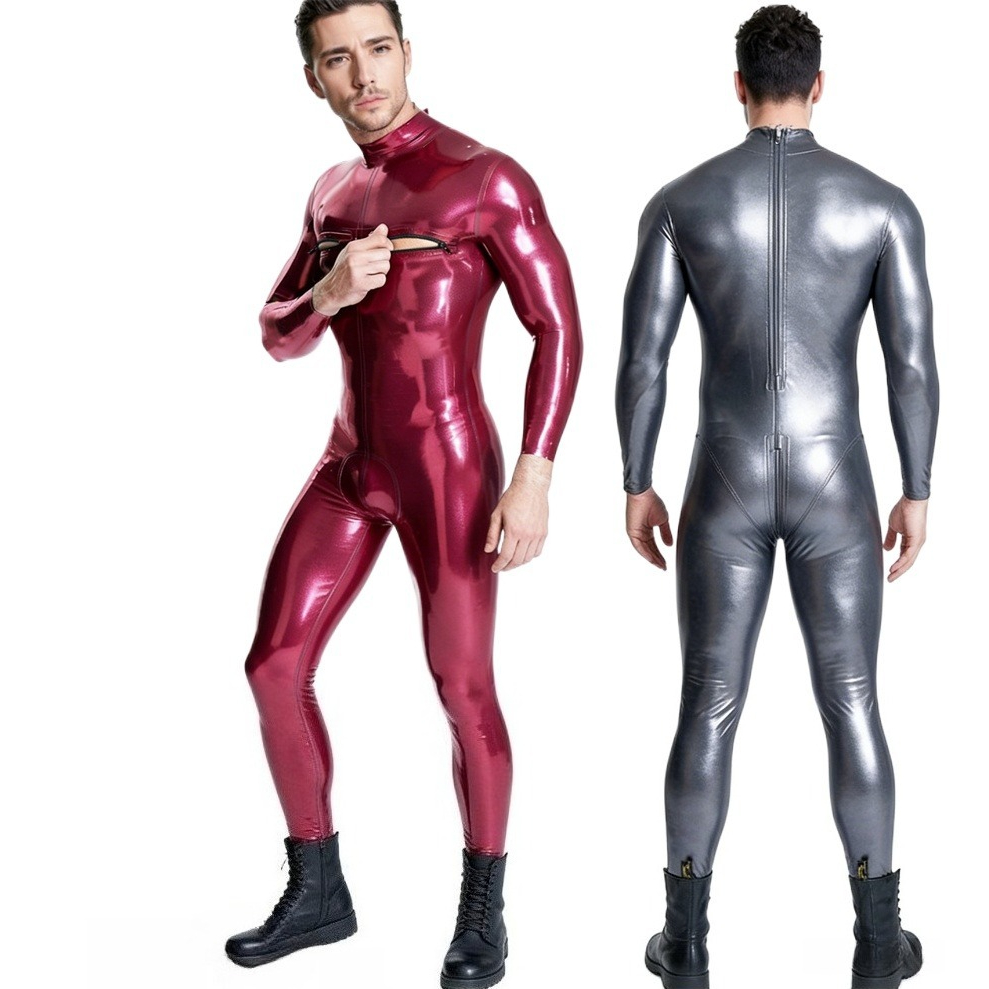 Turtleneck Bodysuit - 고무 바디슈트 라텍스 슈트 터틀넥 더블