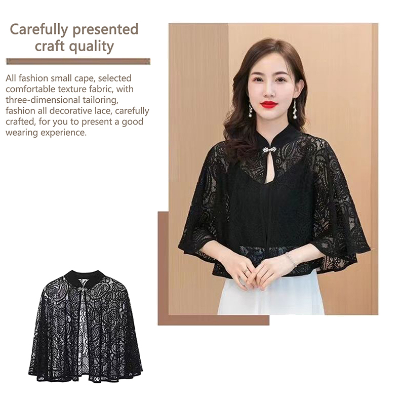 Women'S Fashion Poncho - 봄 여름 숄 코트 얇은 스카프