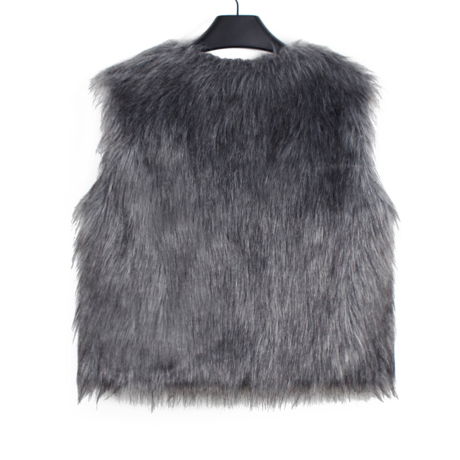 여성 Gilet 패션 솔리드 컬러 민소매 가짜 모피 조 - Women'S Fashion Gilet 리뷰 및 가격