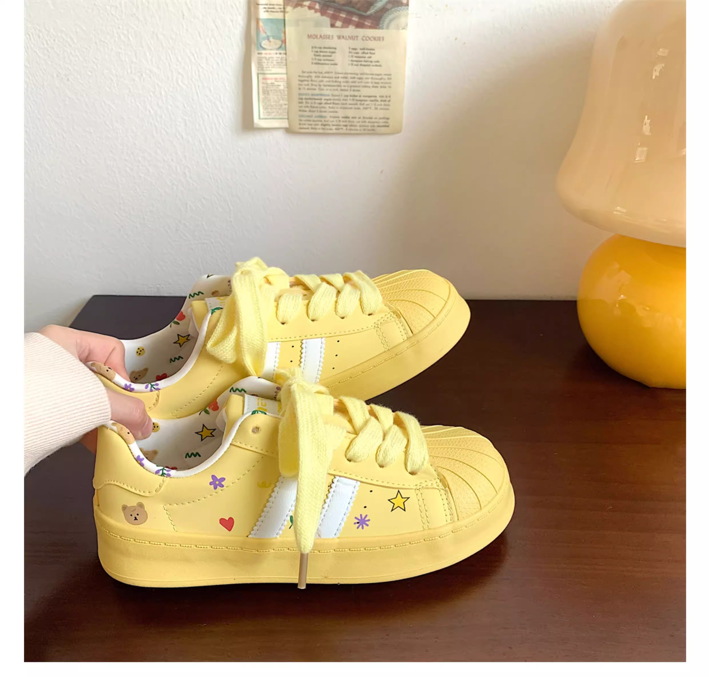 2025년 가을 신상 아동 스포츠화, 학생용 두꺼운 밑 - Women'S Yellow Fashion Sneakers 리뷰 및 가격