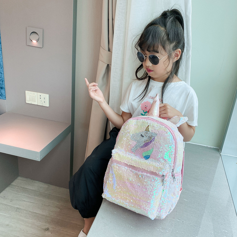 스팽글 유니콘 백팩 핑크 샤이니 경량 미니 커스텀 로고 - Women'S Fashion Backpack 리뷰 및 가격