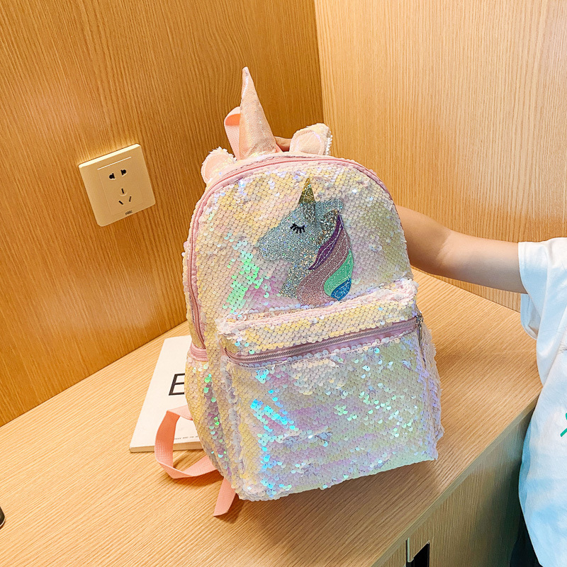 스팽글 유니콘 백팩 핑크 샤이니 경량 미니 커스텀 로고 - Women'S Fashion Backpack 리뷰 및 가격