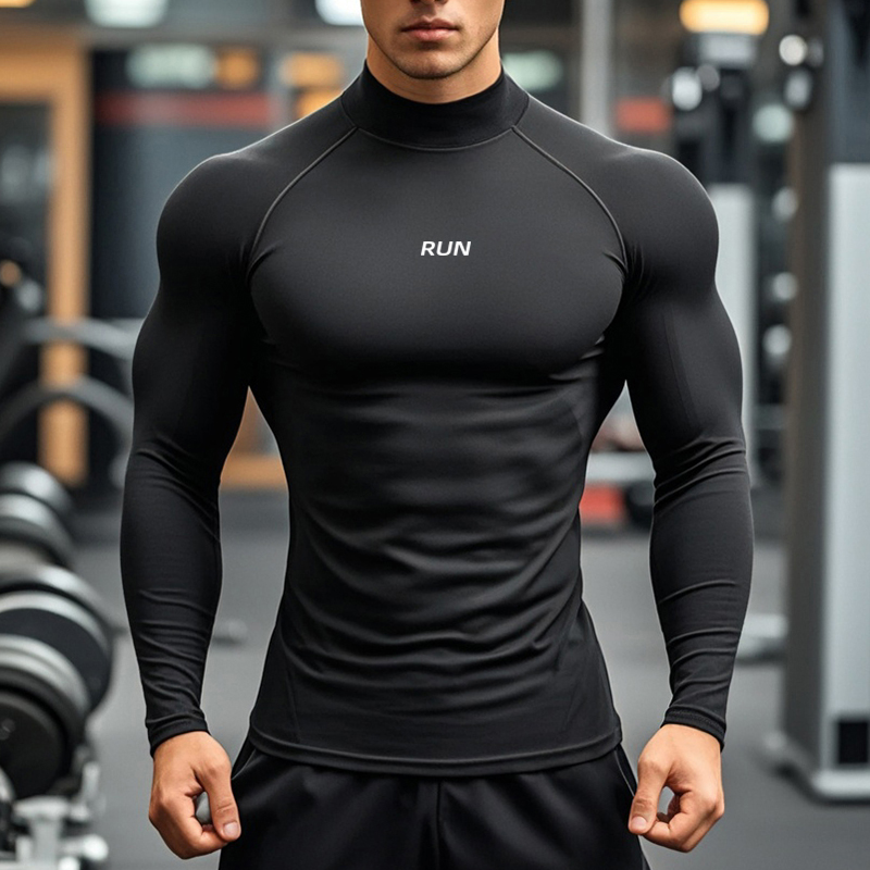 남성용 러닝 터틀넥 빠른 건조 긴팔 티셔츠 봄 가을 압 - Turtleneck Bodysuit 리뷰 및 가격