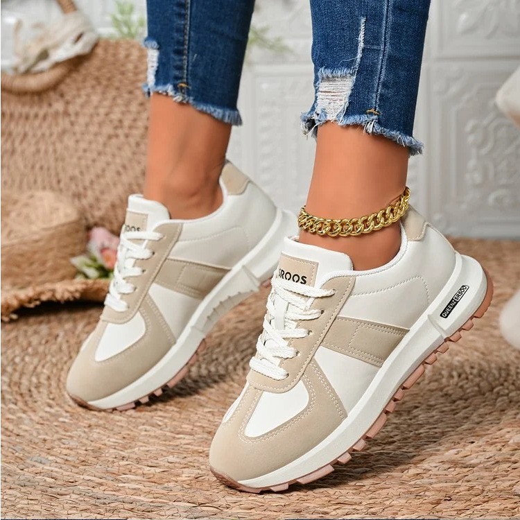 패션 스트라이프 여성용 경량 운동화 소프트 솔 논슬립  - Women'S Yellow Fashion Sneakers 리뷰 및 가격