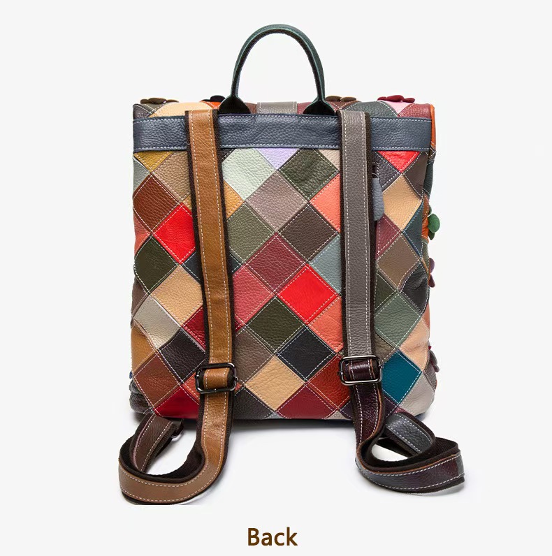 빈티지 여성 정품 가죽 백팩 꽃무늬 리얼 소가죽 숄더백 - Women'S Fashion Backpack 리뷰 및 가격