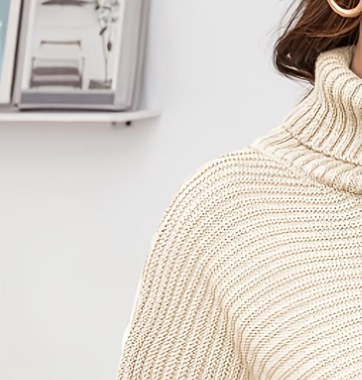 플러스 사이즈 여성용 터틀넥 스웨터 드레스 – 가을 겨 - Ribbed Knit Sweater 리뷰 및 가격