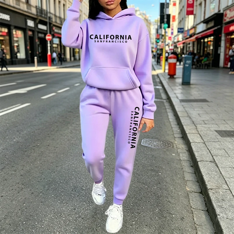 도시적인 캐주얼 패션 후드 조거 수트 가을 겨울 의상  - Women'S Fashion Hoodie 리뷰 및 가격