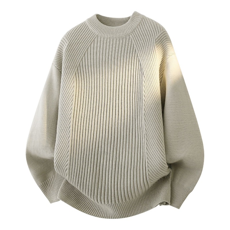 여성용 크루넥 사선 골지 니트 루즈핏 긴팔 스웨터 - Ribbed Knit Sweater 리뷰 및 가격