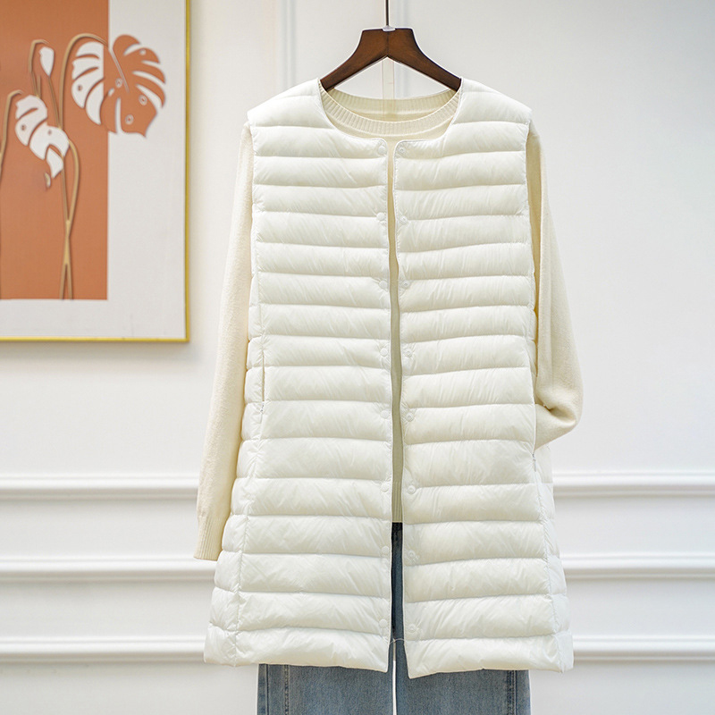 Schinteon 여성용 초경량 다운 조끼 롱 캐주얼  - Women'S Fashion Gilet 리뷰 및 가격