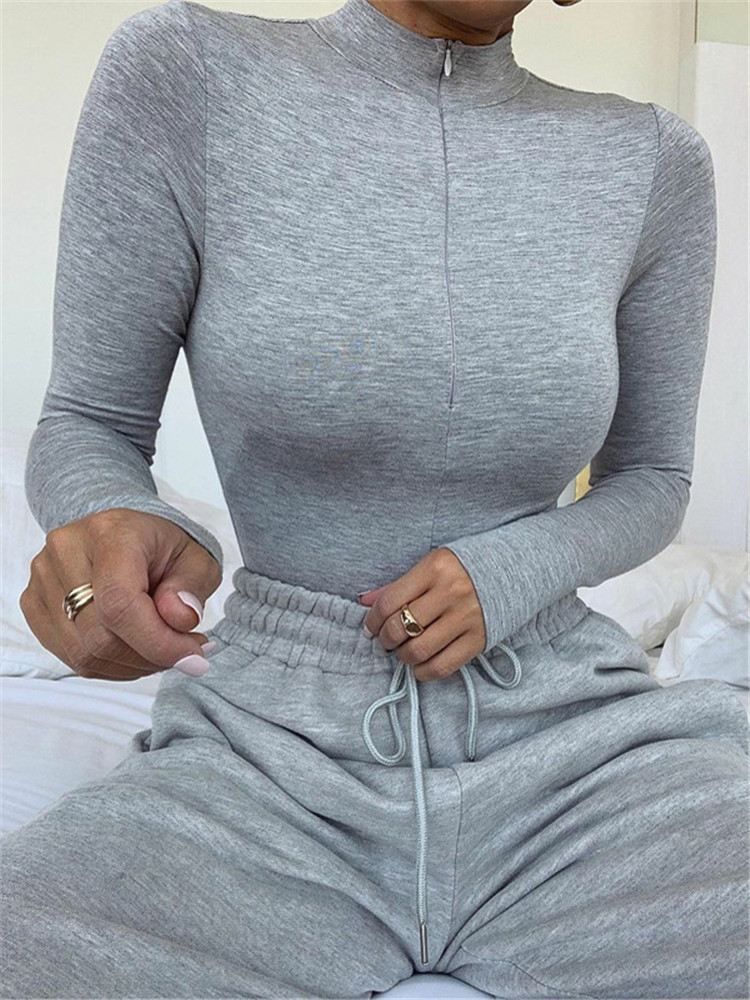 Shestyle 솔리드 지퍼 Bodycon 바디 슈트  - Turtleneck Bodysuit 리뷰 및 가격
