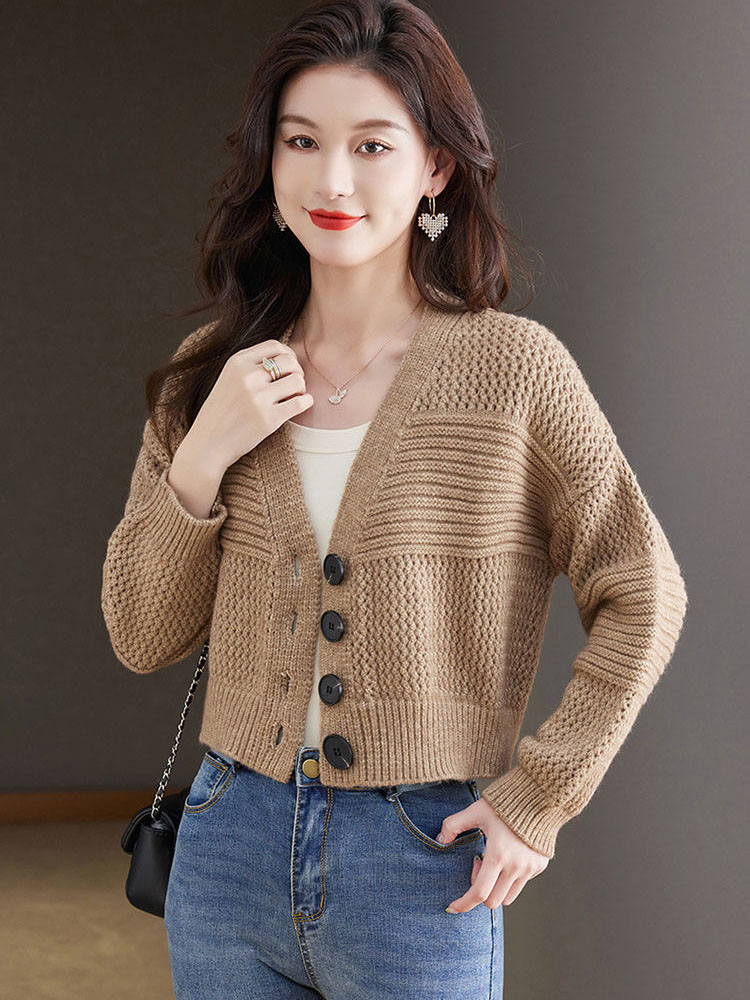 여성 캐주얼 짧은 니트 카디건 버튼 헐렁한 v 넥 소프 - Women'S Fashion Gilet 리뷰 및 가격