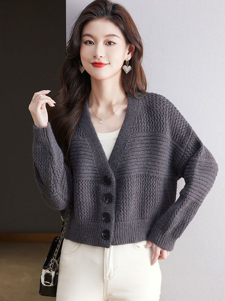 여성 캐주얼 짧은 니트 카디건 버튼 헐렁한 v 넥 소프 - Women'S Fashion Gilet 리뷰 및 가격