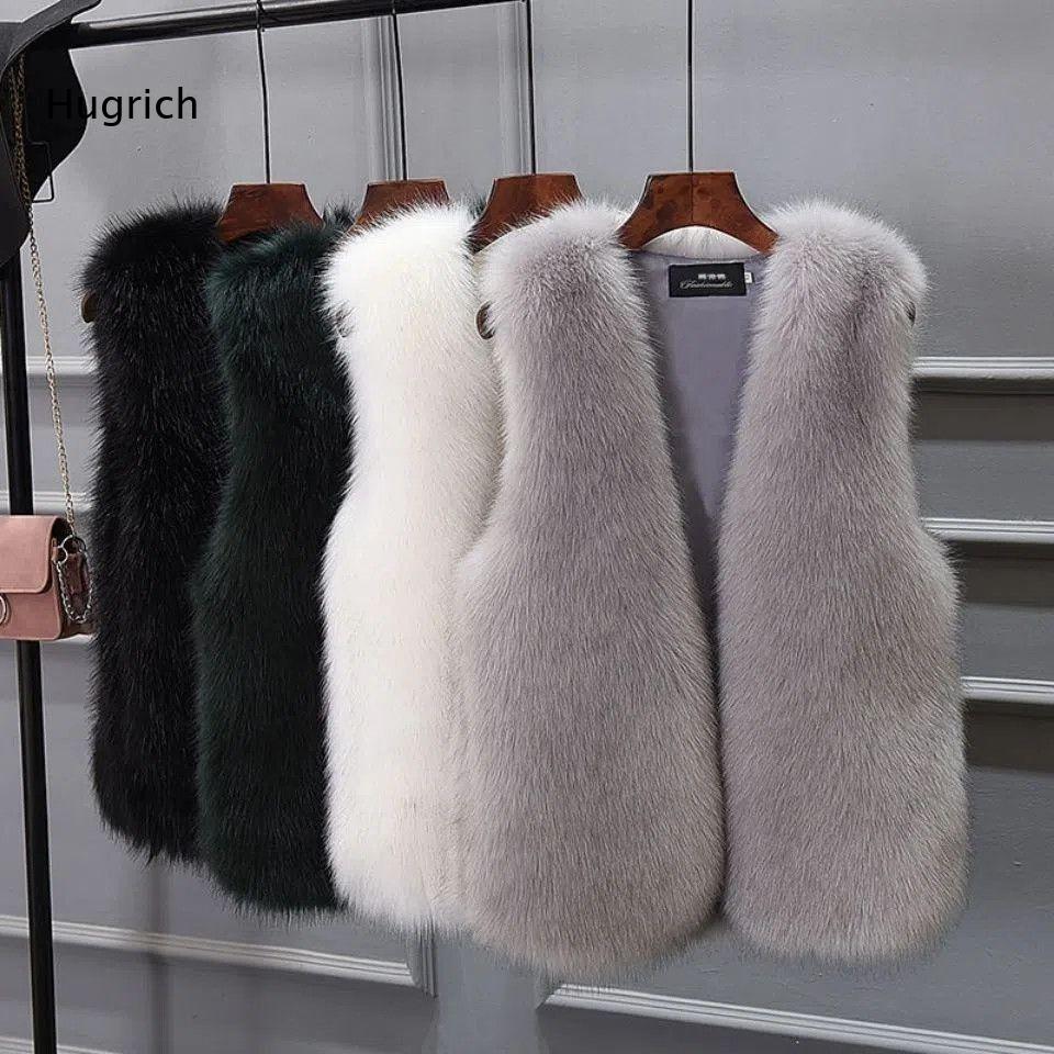 여성용 인조 퍼 조끼 민소매 푹신하고 따뜻한 겨울 코트 - Women'S Fashion Gilet 리뷰 및 가격