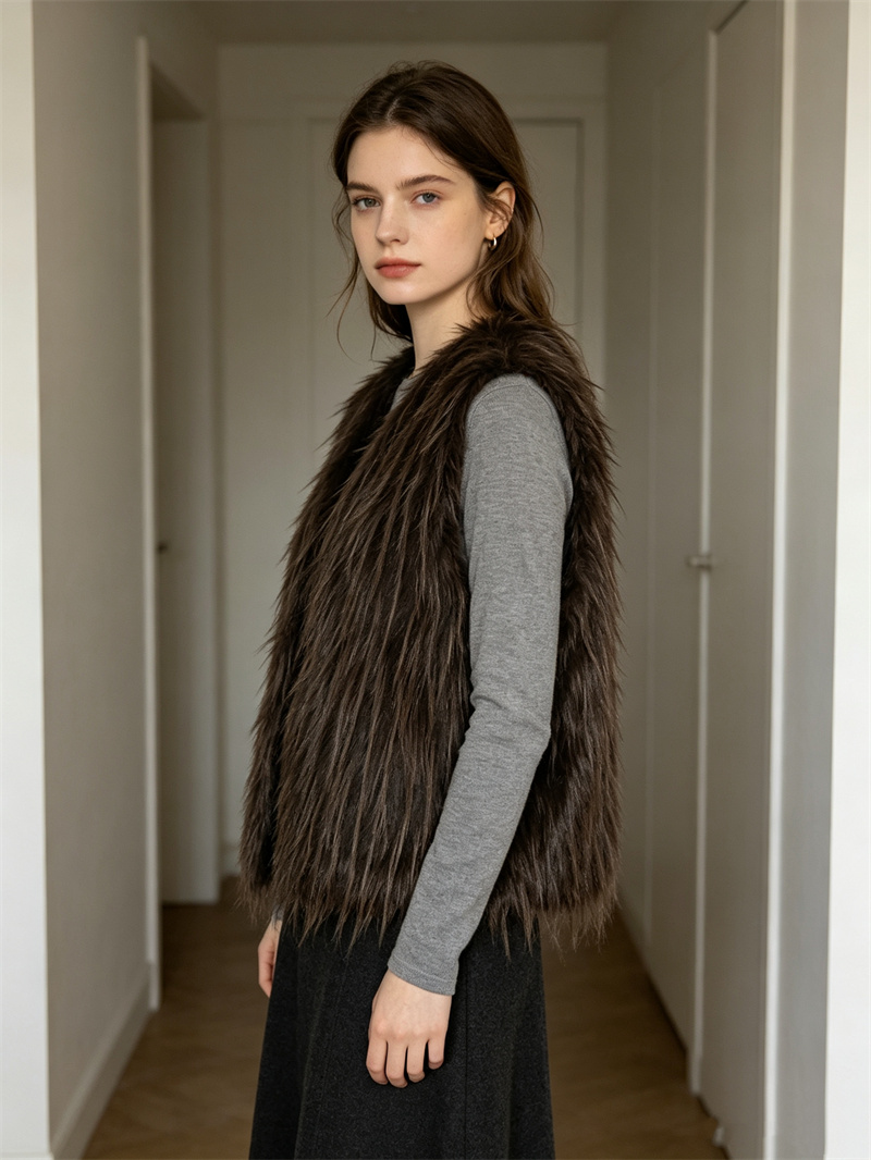 Guobioziy 여성용 인조 모피 조끼 2026 가을 - Women'S Fashion Gilet 리뷰 및 가격