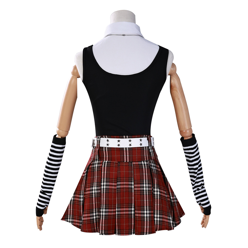 애니메이션 데스 노트 미사미사 JK 격자 무늬 스커트  - Knitted Vest Women 리뷰 및 가격