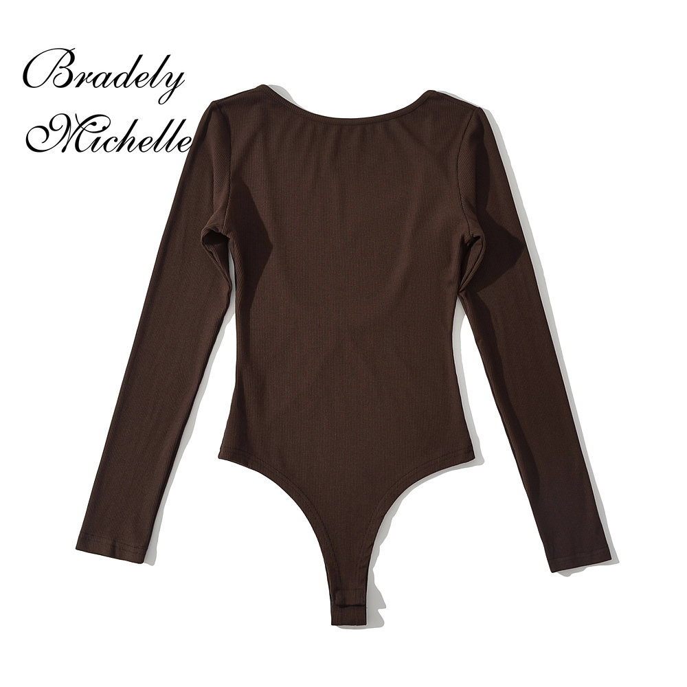 긴 소매 단색 풀오버 넥 등이없는 니트 점프 슈트 탑  - Turtleneck Bodysuit 리뷰 및 가격