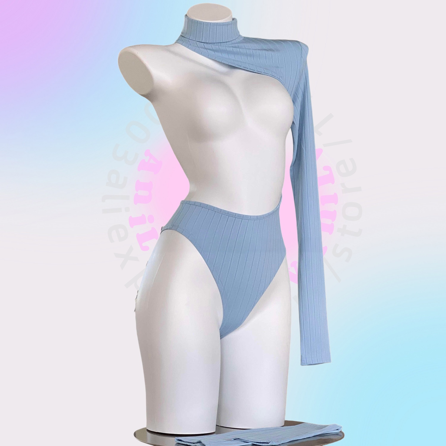 AniLV 여성 터틀넥 원숄더 바디수트 애니메이션 미래 - Turtleneck Bodysuit 리뷰 및 가격