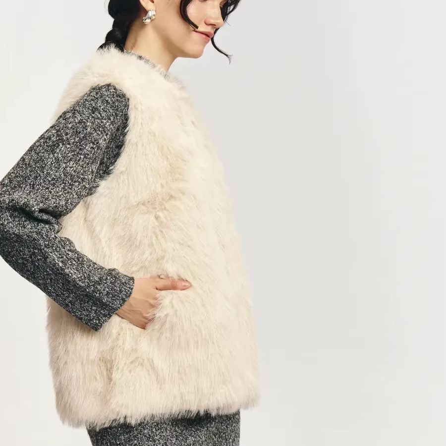 IG 2026 여성용 오픈 프론트 슬리브리스 퍼리 베스 - Women'S Fashion Gilet 리뷰 및 가격