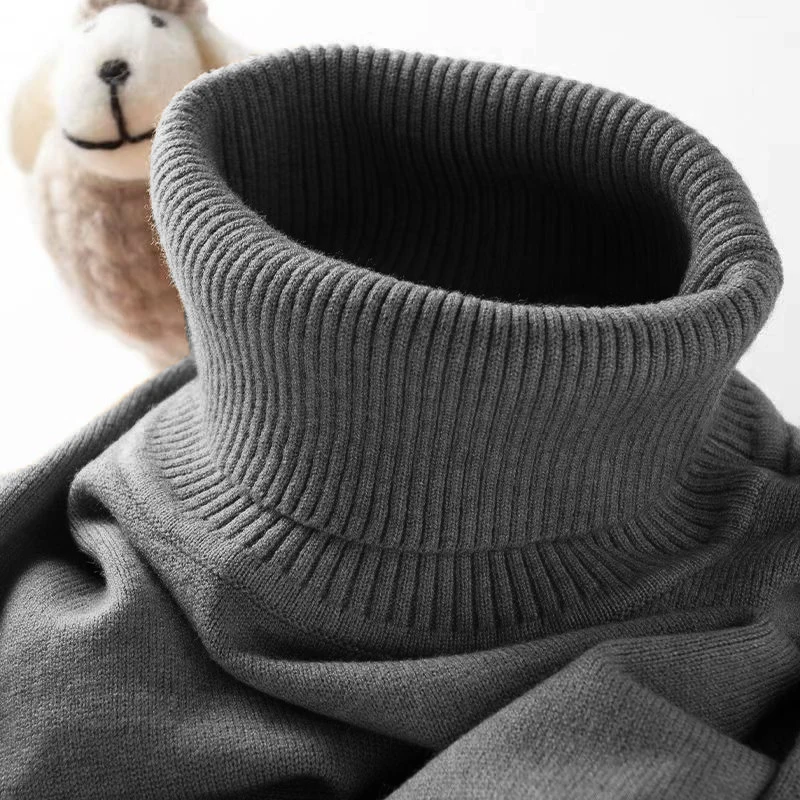 남성용 터틀넥 스웨터 슬림 피트 니트 캐주얼 풀오버 경 - Ribbed Knit Sweater 리뷰 및 가격