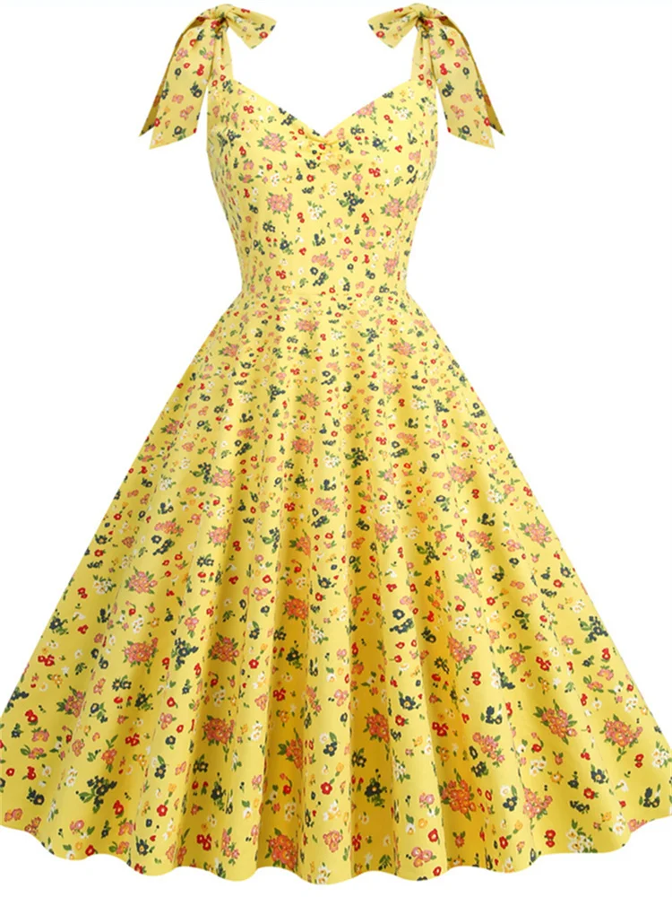 여성용 원피스 레트로 로커빌리 핀업 파티 로브, 우아한 - Women'S Fashion In The 50S 리뷰 및 가격
