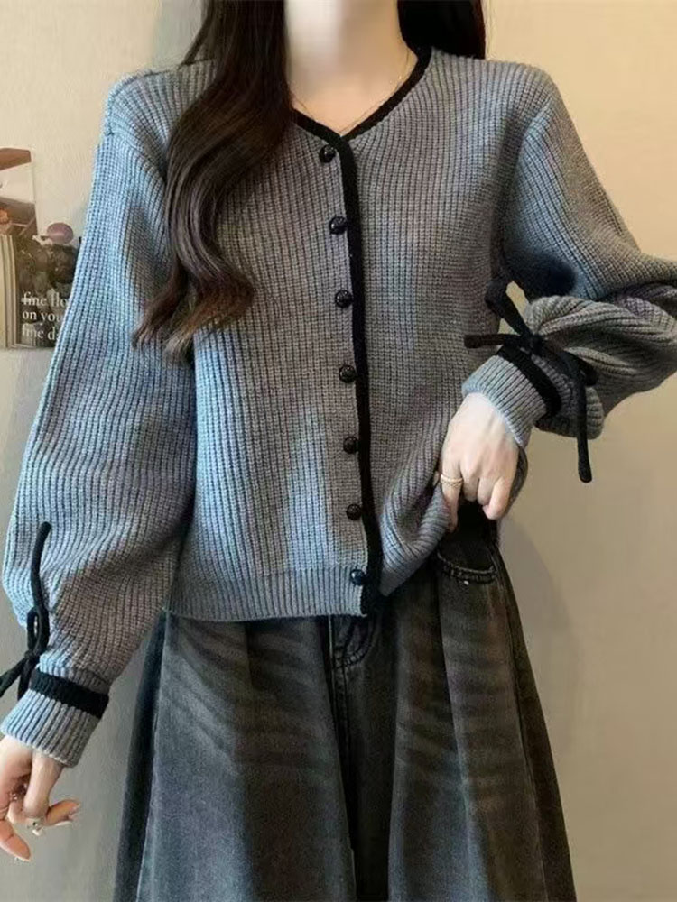 Baggy 스트라이프 v 넥 니트 카디건 소프트 뉴 루 - Women'S Fashion Gilet 리뷰 및 가격