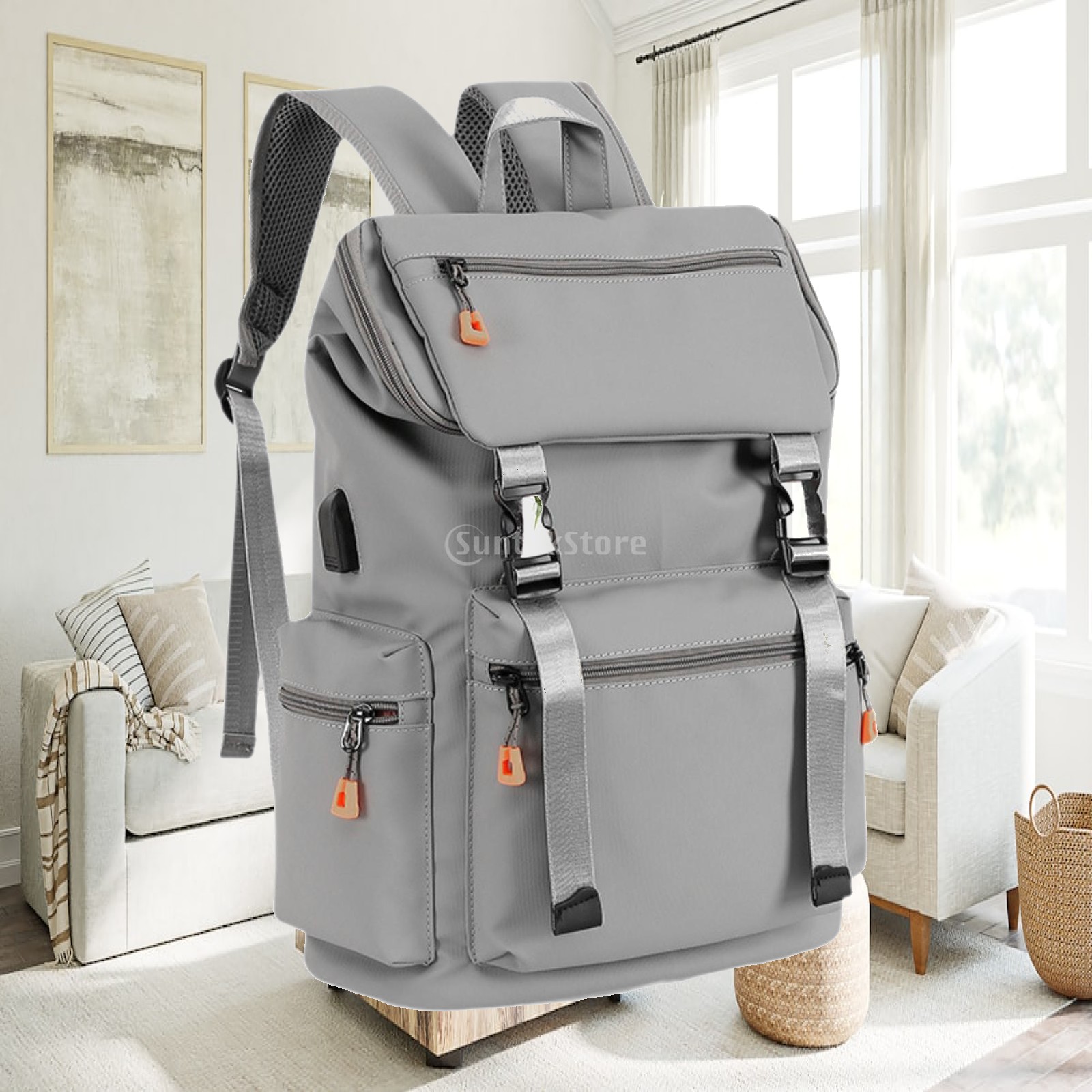 캐주얼 배낭 정리함 휴대용 가방 포켓 세련된 조절 가능 - Women'S Fashion Backpack 리뷰 및 가격