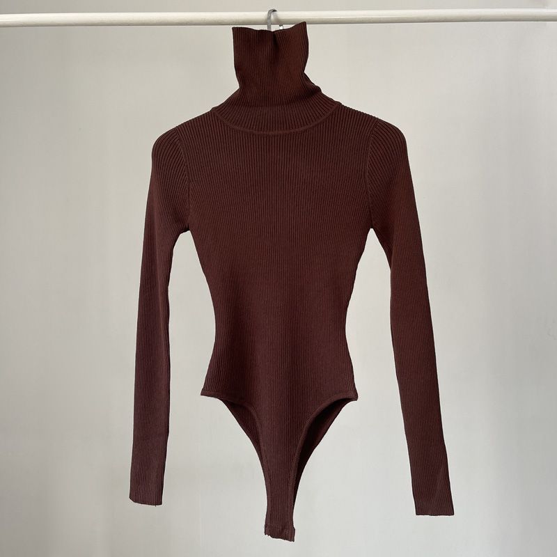 바디 슈트 여성 긴 소매 우아한 패션 터틀넥 솔리드 섹 - Turtleneck Bodysuit 리뷰 및 가격