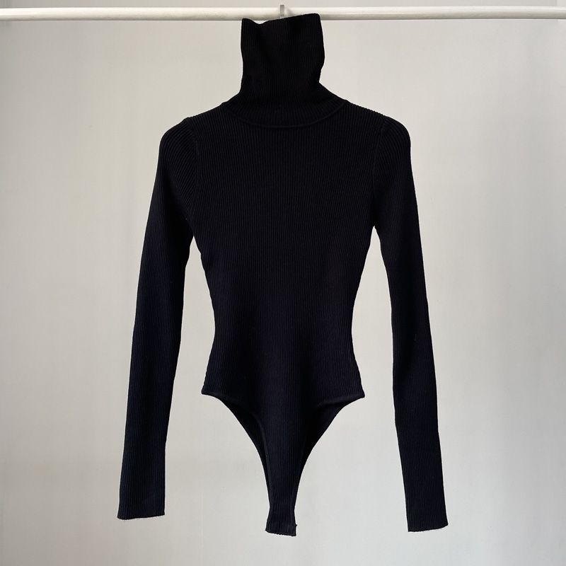 바디 슈트 여성 긴 소매 우아한 패션 터틀넥 솔리드 섹 - Turtleneck Bodysuit 리뷰 및 가격