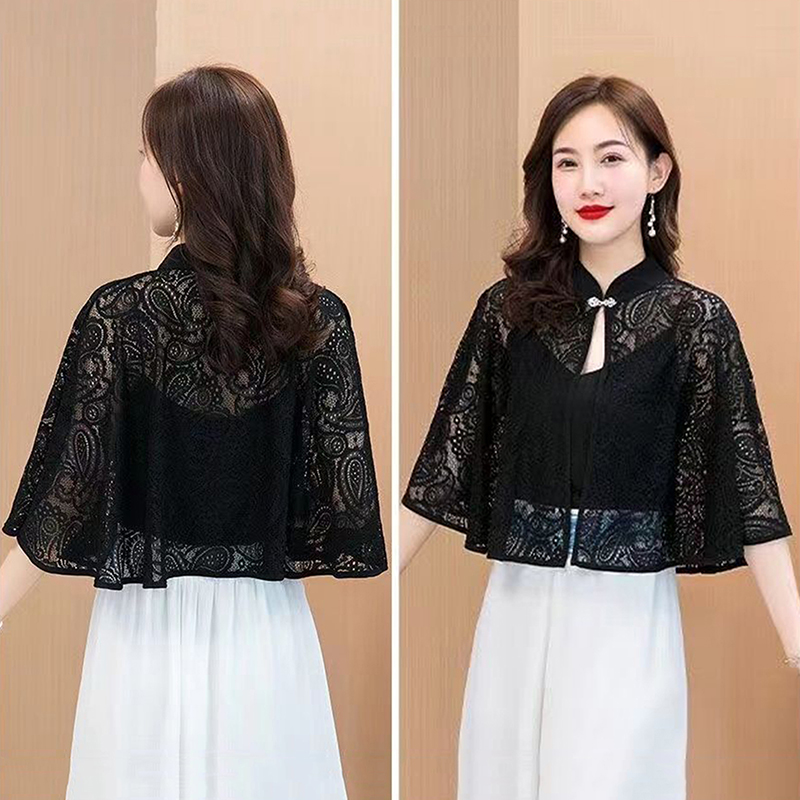 봄 여름 숄 코트 얇은 스카프 긴팔 레이스 여성스러운  - Women'S Fashion Poncho 리뷰 및 가격