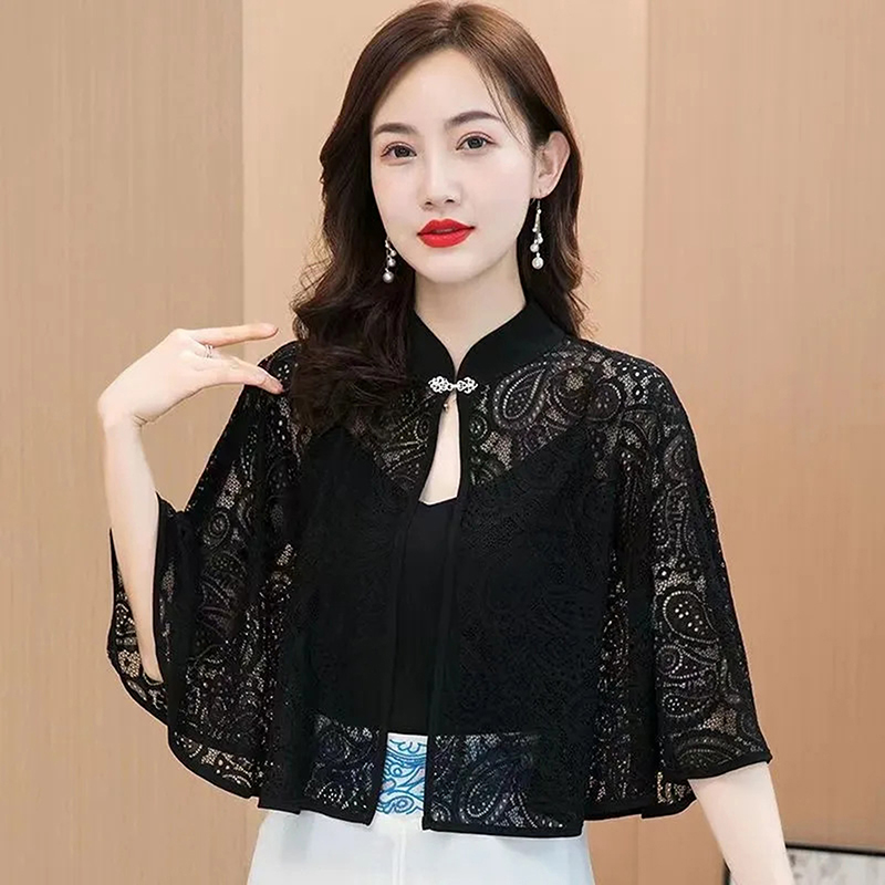 봄 여름 숄 코트 얇은 스카프 긴팔 레이스 여성스러운  - Women'S Fashion Poncho 리뷰 및 가격