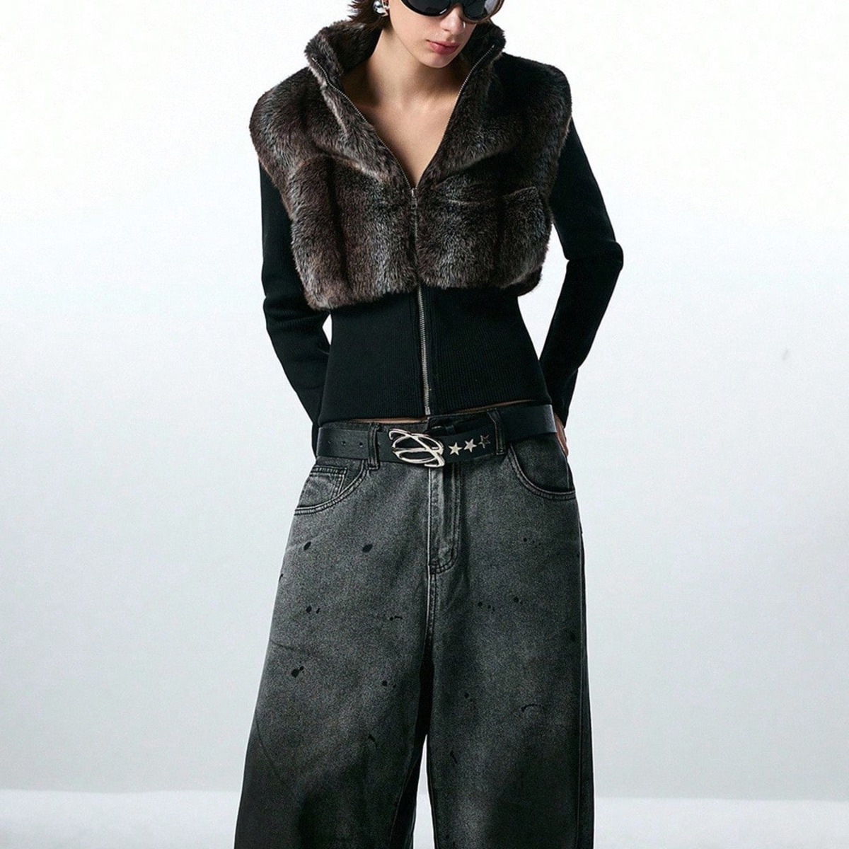 여성용 크롭 슬리브리스 지퍼업 조끼, 스탠드 칼라 숏  - Women'S Fashion Gilet 리뷰 및 가격