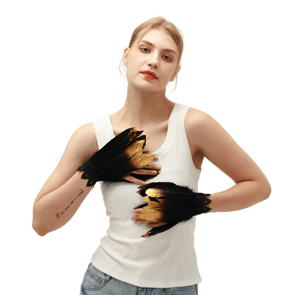 스팀펑크 고딕 과장, 화려한 깃털 망토 칼라, 어깨 장 - Women'S Fashion Poncho 리뷰 및 가격