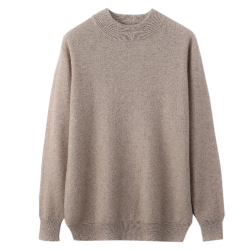 100% 순수 메리노 울 남성 세미 하이넥 풀오버 단색 - Ribbed Knit Sweater 리뷰 및 가격