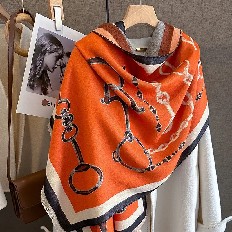 2024 럭셔리 따뜻한 파시미나 목도리 여성 스카프 두 - Women'S Fashion Poncho 리뷰 및 가격
