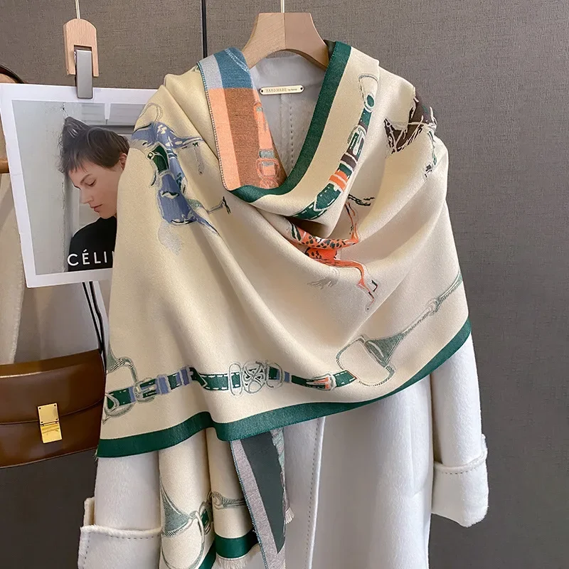 2024 럭셔리 따뜻한 파시미나 목도리 여성 스카프 두 - Women'S Fashion Poncho 리뷰 및 가격